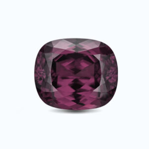 Purple cushion-cut spinel 2.80 ct
