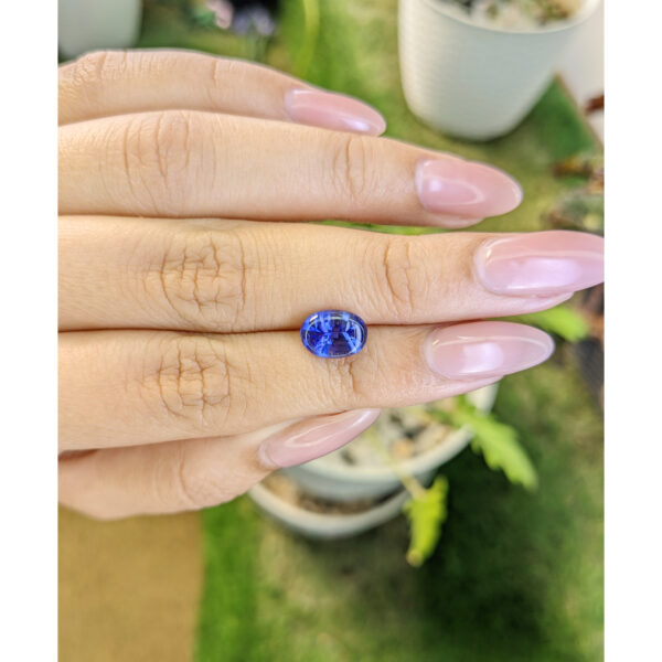 Natural Oval Violetish Blue Tanzanite 2.31Ct.